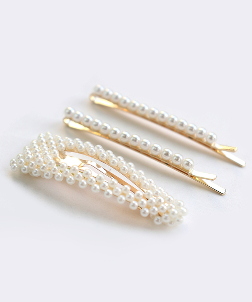 Kana（カナ）の「パールヘアピンセット〔3本セット〕（ヘアピン・レディース・A/B/C/D/E/F/G・フリー）」の16枚目の写真
