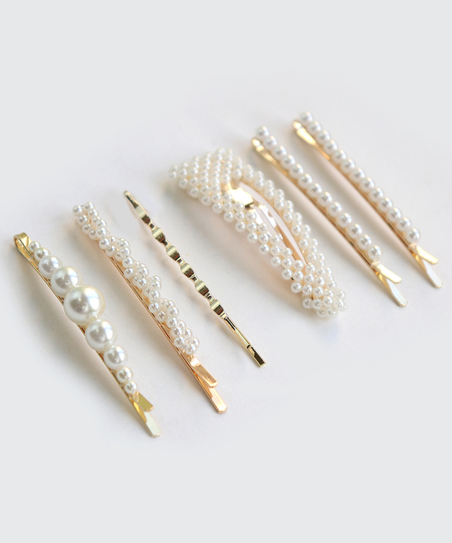 Kana（カナ）の「パールヘアピンセット〔3本セット〕（ヘアピン・レディース・A/B/C/D/E/F/G・フリー）」の17枚目の写真