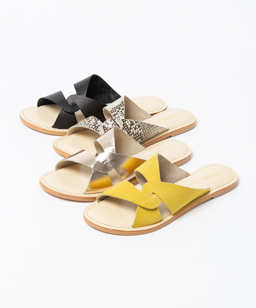 PICHE ABAHOUSE(ピシェ アバハウス)の「アシンメトリークロスサンダル(サンダル・レディース・ブラック/イエロー/その他/シャンパン・S/M/L)」の14枚目の写真