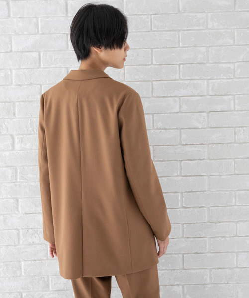 Munich（ミューニック）の「<ベルト付き＞　テーラードジャケット（テーラードジャケット・レディース・チャコールグレー/ブラック/キャメル/チェック・FREE）」の6枚目の写真