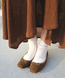 スクエアトゥバレエシューズ