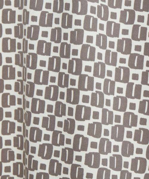 RECENCY OF MINE（リーセンシー オブ マイン）の「【Recency of Mine】スムースプリントポロシャツ（ポロシャツ・メンズ・アイボリー/ブラック・50/44/46/48）」の7枚目の写真