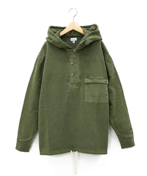 AOZORA（アオゾラ）の「AOZORA/アオゾラ 裏起毛製品染めスナッププル  