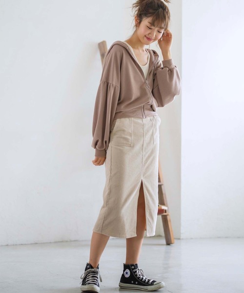 GeeRA(ジーラ)の「コーデュロイポケット付タイトスカート(スカート・レディース・オフホワイト/キャメル・MEDIUM/LARGE/X-LARGE)」の9枚目の写真