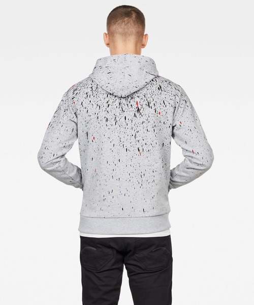 G-STAR（ジースター）の「Cadet Strett Splatter Sweater/総柄/パーカー（パーカー・メンズ・ヘザーグレー・SMALL/MEDIUM/LARGE/X-LARGE/X-SMALL/XX-SMALL）」の3枚目の写真