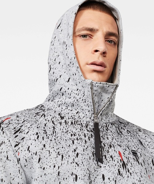 G-STAR（ジースター）の「Cadet Strett Splatter Sweater/総柄/パーカー（パーカー・メンズ・ヘザーグレー・SMALL/MEDIUM/LARGE/X-LARGE/X-SMALL/XX-SMALL）」の4枚目の写真