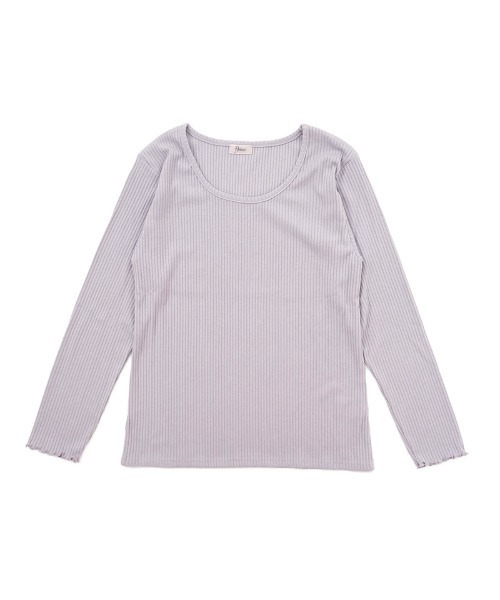 flower（フラワー）の「ディープネックトップ（Tシャツ/カットソー・レディース・ホワイト/グレー/ベージュ/アイボリー/ブラック・FREE）」の4枚目の写真