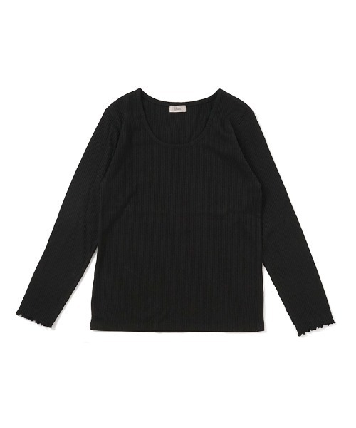 flower（フラワー）の「ディープネックトップ（Tシャツ/カットソー・レディース・ホワイト/グレー/ベージュ/アイボリー/ブラック・FREE）」の3枚目の写真