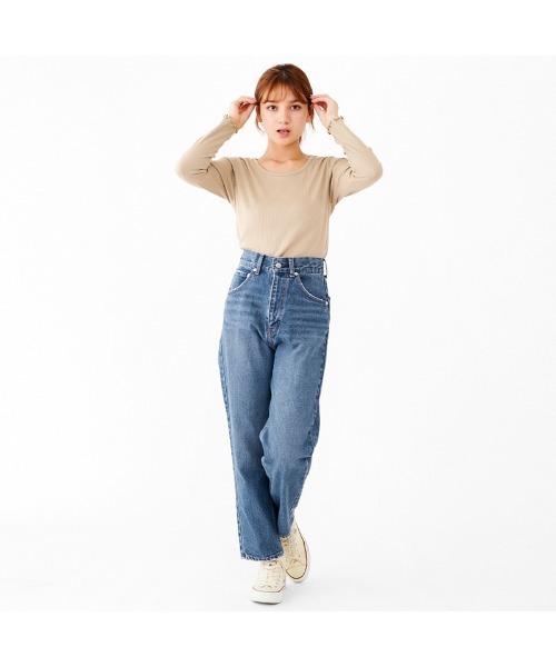 flower（フラワー）の「ディープネックトップ（Tシャツ/カットソー・レディース・ホワイト/グレー/ベージュ/アイボリー/ブラック・FREE）」の19枚目の写真