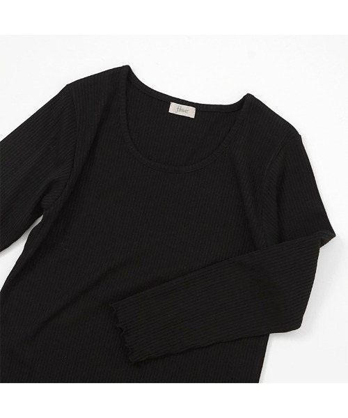 flower（フラワー）の「ディープネックトップ（Tシャツ/カットソー・レディース・ホワイト/グレー/ベージュ/アイボリー/ブラック・FREE）」の15枚目の写真