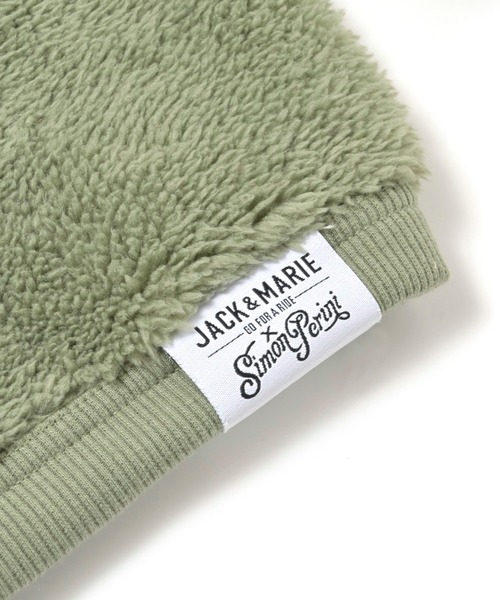 JEMORGAN(ジェーイーモーガン)の「JE MORGAN × SIMON PERINI × JACK & MARIE BOA REVERSIBLE L/S CREW NECK TEE (サイモンペリーニ ジェーイーモーガン ジャックアンドマリー ボア リバーシブル ロングスリーブ ティー)(5colors)(長袖Tシャツ)(スウェット・メンズ・ブラック/モカ/ライトカーキ/ナチュラル/ヘザーチャコール・M/L/XL)」の21枚目の写真