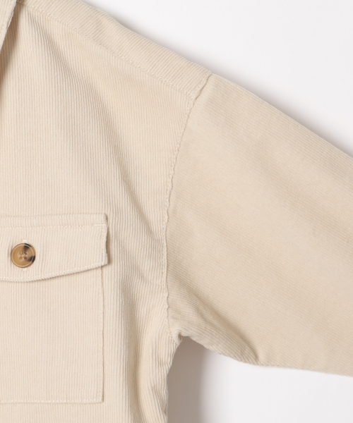 GLOBAL WORK(グローバルワーク)の「【キッズ】コーデュロイCPOシャツ/860263(シャツ/ブラウス・キッズ・オフホワイト・SMALL/MEDIUM/LARGE/X-LARGE/XX-LARGE)」の4枚目の写真