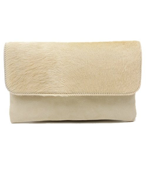 DouDou（ドゥドゥ）の「【Viflan】ハラコクラッチ（クラッチバッグ・レディース・ピンク/ホワイト/グリーン/ベージュ・FREE）」の20枚目の写真