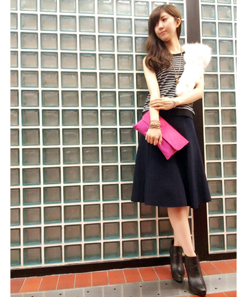 DouDou（ドゥドゥ）の「【Viflan】ハラコクラッチ（クラッチバッグ・レディース・ピンク/ホワイト/グリーン/ベージュ・FREE）」の5枚目の写真