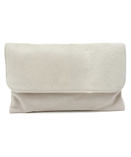 DouDou（ドゥドゥ）の「【Viflan】ハラコクラッチ（クラッチバッグ・レディース・ピンク/ホワイト/グリーン/ベージュ・FREE）」の10枚目の写真