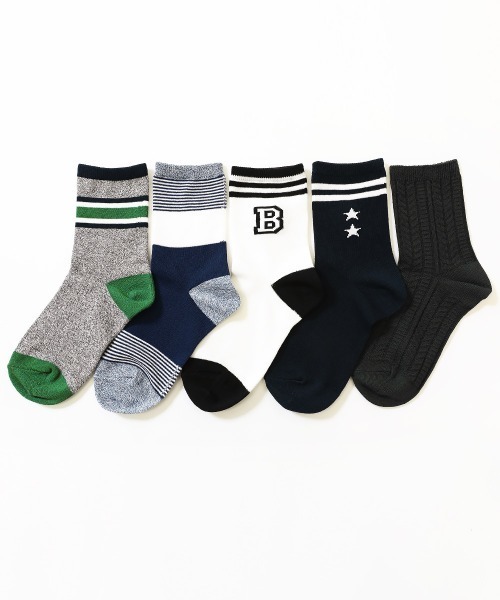 devirock（デビロック）の「5Pソックス（ソックス/靴下・キッズ・その他1/その他3/その他2/その他4/その他5・S/L/M）」の2枚目の写真