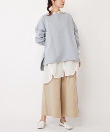 PUAL CE CIN | チノストレッチタックワイドパンツ(その他パンツ)