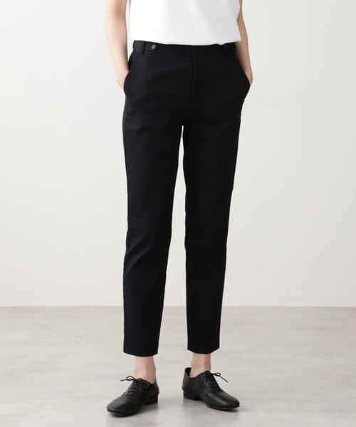 human woman(ヒューマンウーマン)の「◆ピケストレッチパンツ(その他パンツ・レディース・ネイビー/ベージュ・SMALL/MEDIUM/LARGE/X-LARGE/X-SMALL)」の2枚目の写真