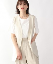 LOWRYS FARM | エコレーヨンリネンベスト 879803(ベスト)