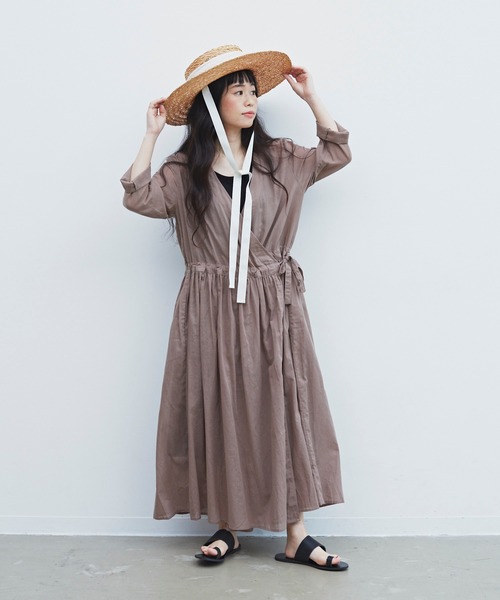 23区✕LIBECOカシュクール ロングワンピース リボンL 23区✕LIBECOカシュクール ロングワンピース リボンL - メルカリ