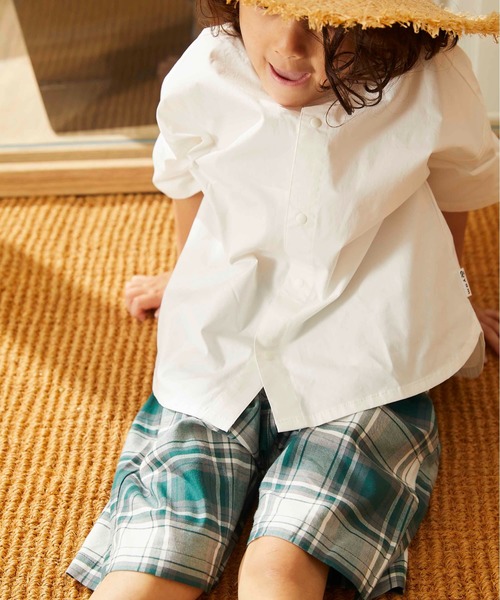 ＆yam（アンドヤム）の「チェックパンツ（その他パンツ・キッズ・ホワイト/グリーン/レッド・90/130/150/110/120/100/140）」の4枚目の写真