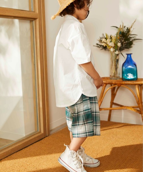 ＆yam（アンドヤム）の「チェックパンツ（その他パンツ・キッズ・ホワイト/グリーン/レッド・90/130/150/110/120/100/140）」の7枚目の写真