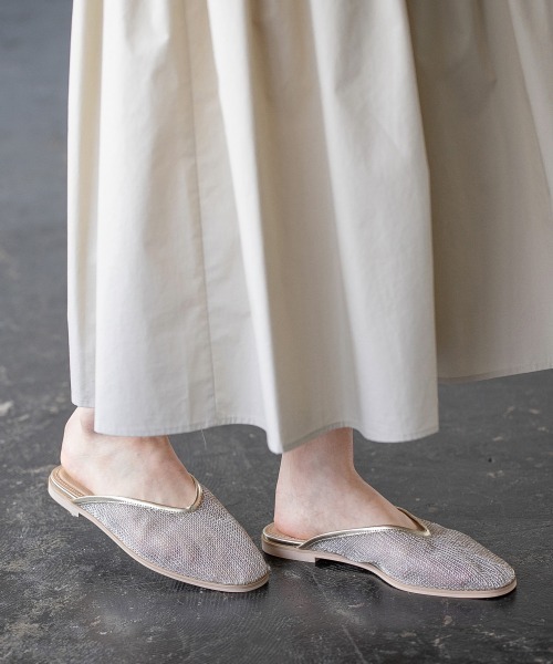 A part by（アパートバイ）の「メッシュミュール 914744（サンダル・レディース・ブラック/ゴールド・MEDIUM/LARGE）」の12枚目の写真