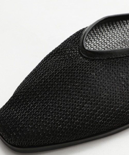 A part by（アパートバイ）の「メッシュミュール 914744（サンダル・レディース・ブラック/ゴールド・MEDIUM/LARGE）」の8枚目の写真