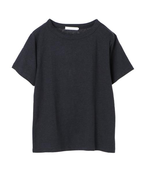 AMERICAN HOLIC(アメリカンホリック)の「クルーネックスラブ半袖ゆるカットプルオーバー3 *(Tシャツ/カットソー・レディース・ネイビー・M/L)」の3枚目の写真