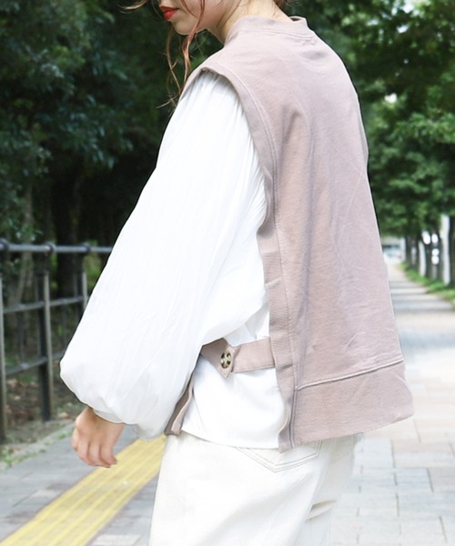 PairPair(ペアペア)の「ベストドッキングプルオーバー(ベスト・レディース・グリーン/モカ/パープル・FREE)」の13枚目の写真