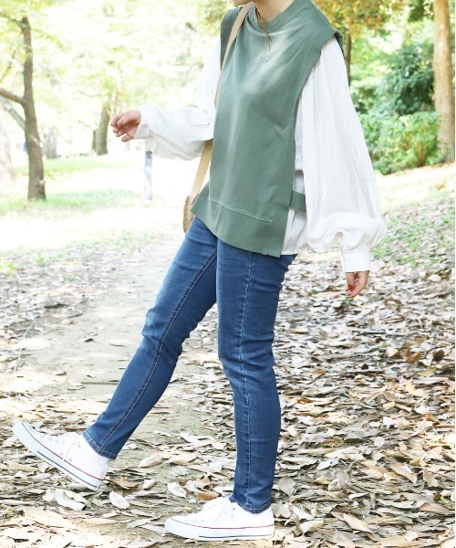 PairPair(ペアペア)の「ベストドッキングプルオーバー(ベスト・レディース・グリーン/モカ/パープル・FREE)」の8枚目の写真