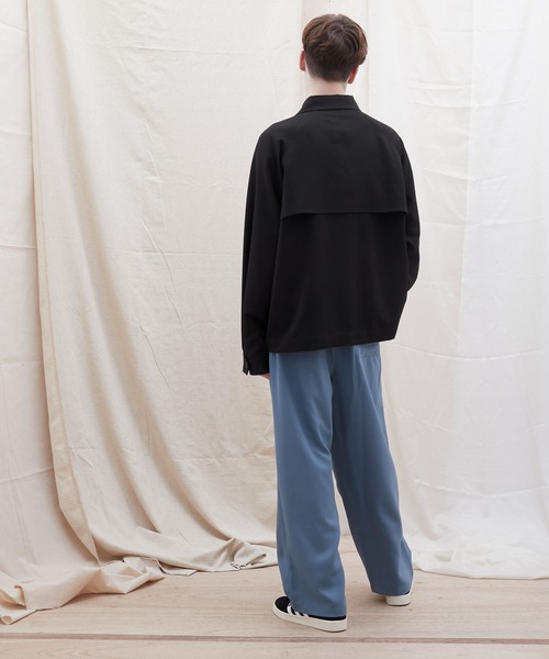 EMMA CLOTHES（エマクローズ）の「TRストレッチ ビッグシルエット L/S ヨークトレンチシャツ(EMMA CLOTHES)（シャツ/ブラウス・メンズ・ブラック/ブルー/グリーン/グレー系その他/ブラウン系その他/ブラウン系その他2/ブラウン系その他3/ブラウン系その他4・FREE）」の16枚目の写真