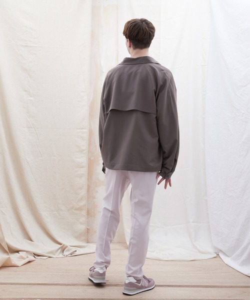 EMMA CLOTHES（エマクローズ）の「TRストレッチ ビッグシルエット L/S ヨークトレンチシャツ(EMMA CLOTHES)（シャツ/ブラウス・メンズ・ブラック/ブルー/グリーン/グレー系その他/ブラウン系その他/ブラウン系その他2/ブラウン系その他3/ブラウン系その他4・FREE）」の12枚目の写真