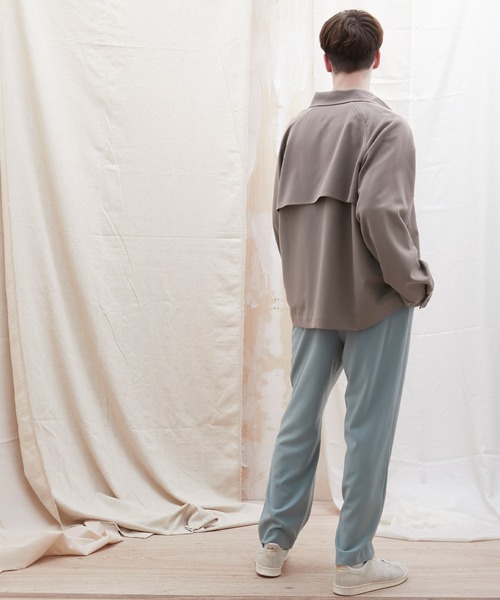 EMMA CLOTHES（エマクローズ）の「TRストレッチ ビッグシルエット L/S ヨークトレンチシャツ(EMMA CLOTHES)（シャツ/ブラウス・メンズ・ブラック/ブルー/グリーン/グレー系その他/ブラウン系その他/ブラウン系その他2/ブラウン系その他3/ブラウン系その他4・FREE）」の20枚目の写真