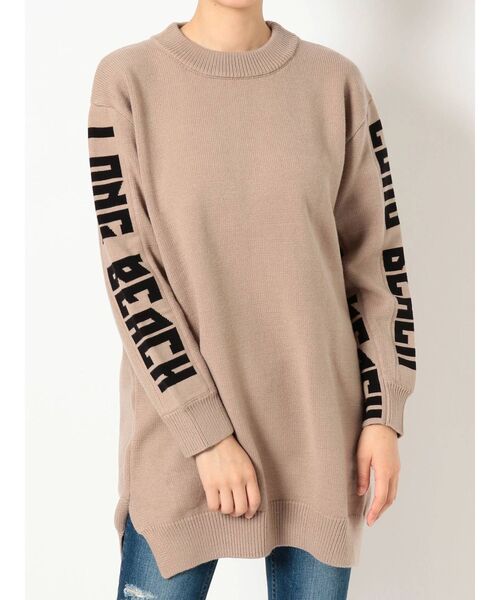 GYDA(ジェイダ)の「LONG BEACH HEMスリットニットTOPS(ニット/セーター・レディース・アイボリー/ベージュ/カーキ・FREE)」の10枚目の写真