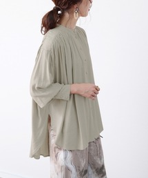 reca | ポプリンギャザーブラウス(シャツ/ブラウス)