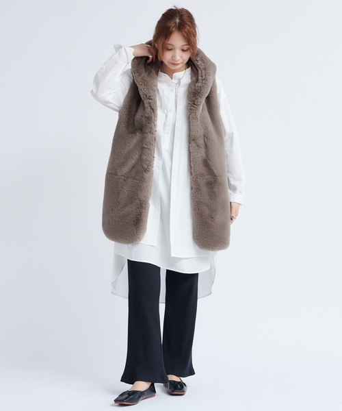 DouDou（ドゥドゥ）の「リブパンツ（その他パンツ・レディース・レッド系その他/グレー/ブラック/オフホワイト・FREE）」の12枚目の写真