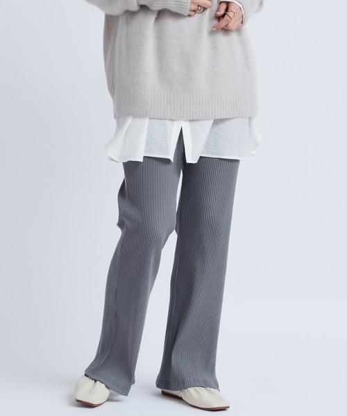 DouDou（ドゥドゥ）の「リブパンツ（その他パンツ・レディース・レッド系その他/グレー/ブラック/オフホワイト・FREE）」の21枚目の写真