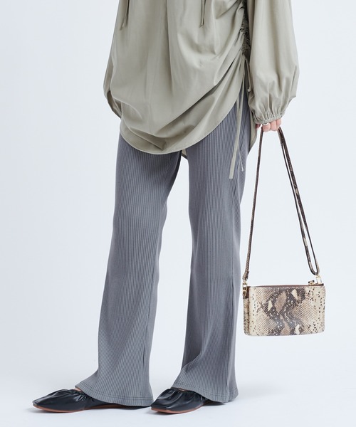 DouDou（ドゥドゥ）の「リブパンツ（その他パンツ・レディース・レッド系その他/グレー/ブラック/オフホワイト・FREE）」の22枚目の写真