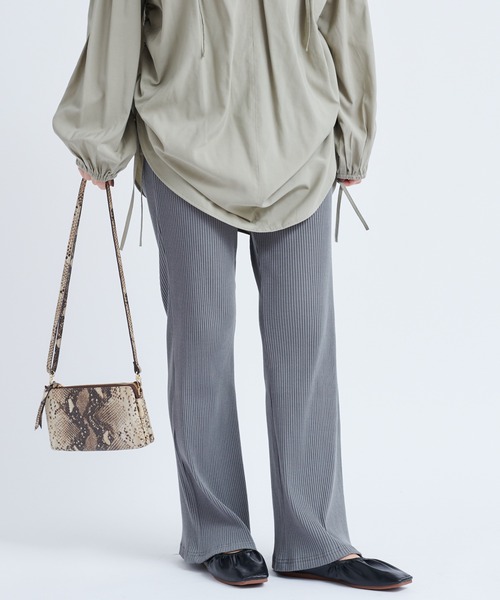 DouDou（ドゥドゥ）の「リブパンツ（その他パンツ・レディース・レッド系その他/グレー/ブラック/オフホワイト・FREE）」の15枚目の写真