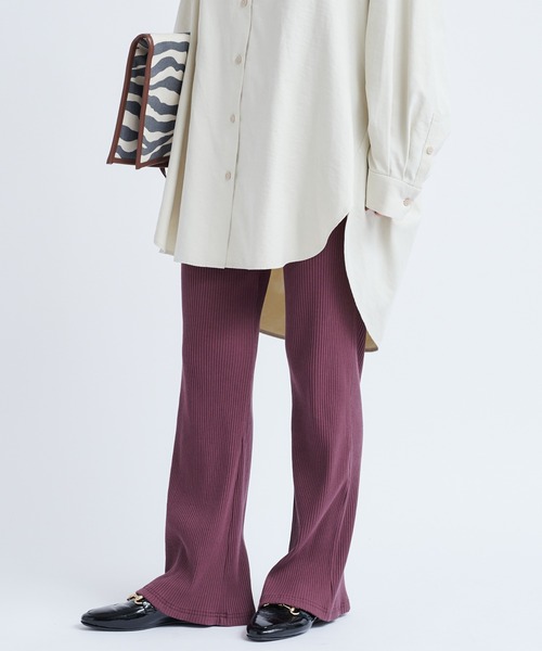 DouDou（ドゥドゥ）の「リブパンツ（その他パンツ・レディース・レッド系その他/グレー/ブラック/オフホワイト・FREE）」の17枚目の写真