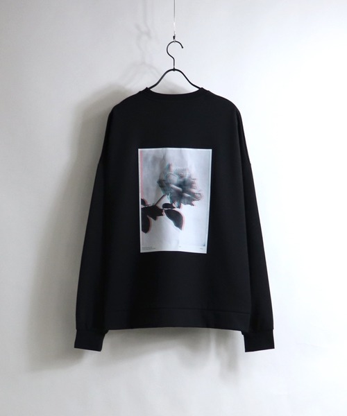 Confirm（コンファーム）の「Confirm / コンファーム 薔薇バックプリントビッグスウェット（スウェット・メンズ・ブラック系その他/ホワイト系その他/ブラック/ホワイト・L/M）」の12枚目の写真