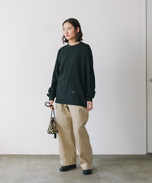 FOG ESSENTIALS（エフオージーエッセンシャルズ）の「FOG ESSENTIALS/エッセンシャルズ RLCT LOGO LS TEE 長袖Tシャツ/ロンT（Tシャツ/カットソー・メンズ・ベージュ/ブラック/アイボリー/ヘザーグレー/ライトグレー・XL/S/M/L/XS）」の12枚目の写真