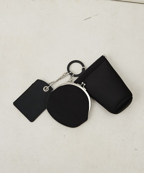 kawakawaボタンショルダーバッグ パスケース＆口金ポーチ＆WET