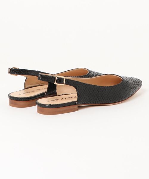 Fabio バックストラップ シューズ セール Fabio Fabio フラットパンプス パンプス Rusconi ファビオルスコーニ のファッション パンプス Rusconi ファビオ ルスコーニ 型押しレザー