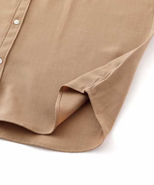 BARK MANHATTAN(バークマンハッタン)の「【セットアップ】テックリネン バンドカラーワーク半袖シャツ&バルーンショーツ(セットアップ・メンズ・ベージュ/オリーブ/グレー系その他/ブルー系その他/パープル系その他/ブラック/ホワイト/ネイビー・M/L)」の17枚目の写真