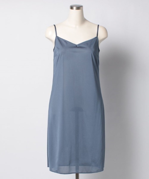 LOULOU WILLOUGHBY】サテンフリルシャツワンピース