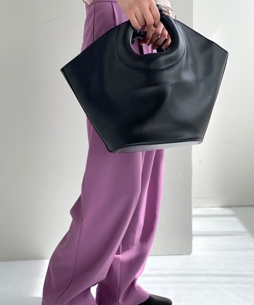 chuclla(チュクラ)の「【chuclla】Knot design set bag cha196(トートバッグ・レディース・ブラック/ブラウン・FREE)」の4枚目の写真