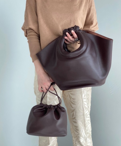 chuclla(チュクラ)の「【chuclla】Knot design set bag cha196(トートバッグ・レディース・ブラック/ブラウン・FREE)」の10枚目の写真