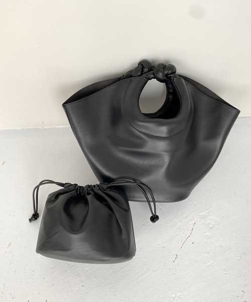 chuclla(チュクラ)の「【chuclla】Knot design set bag cha196(トートバッグ・レディース・ブラック/ブラウン・FREE)」の22枚目の写真